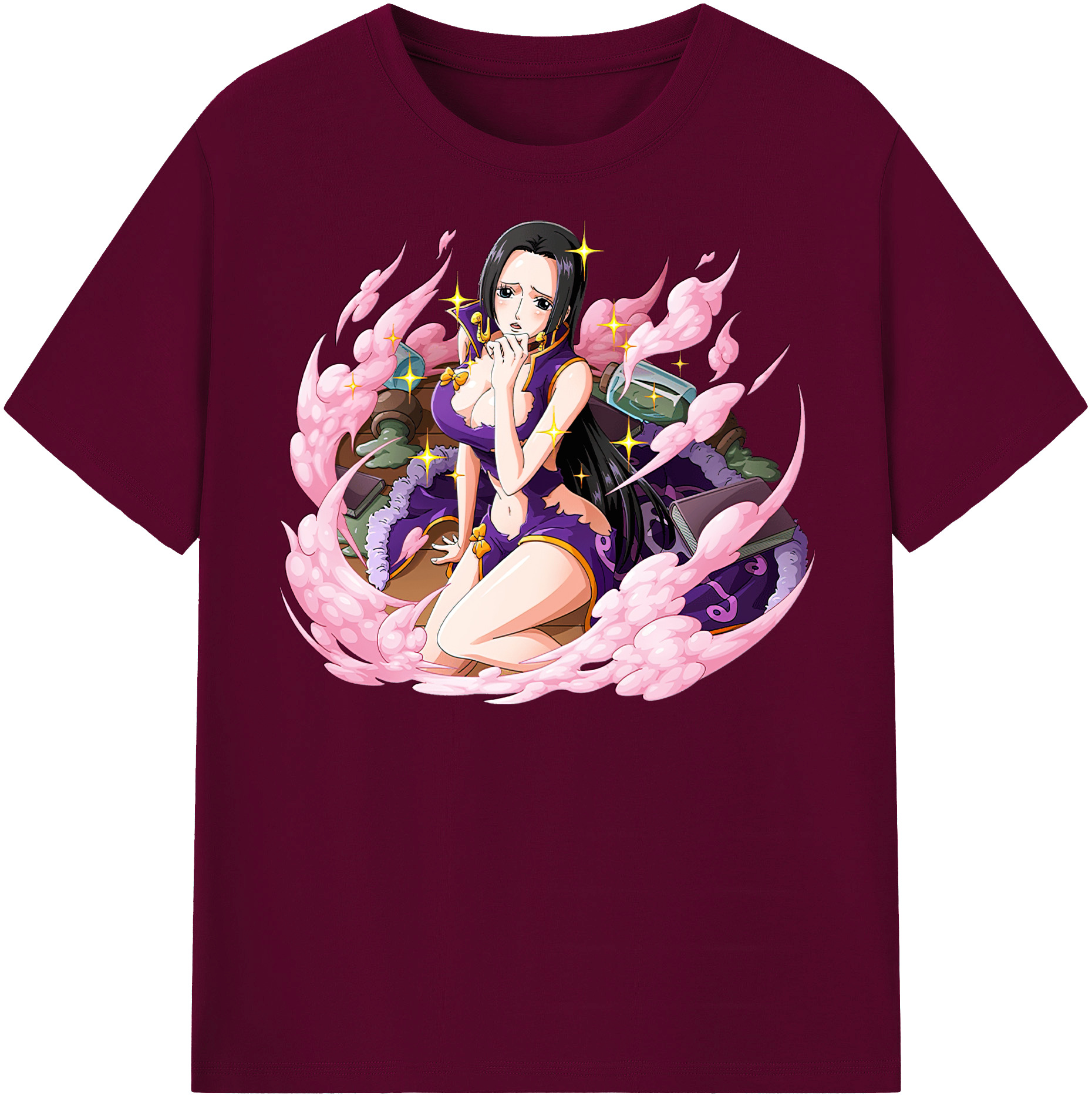 ワンピース ボア・ハンコック ONE PIECE Boa·Hancock レディースカジュアルプリントTシャツ（綿100％）
